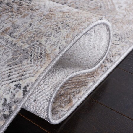 Safavieh 6 ft. 7 in. x 6 ft. 7 in. Vogue Power Loomed Gray & Beige Square Area Rug VGE156F-7SQ